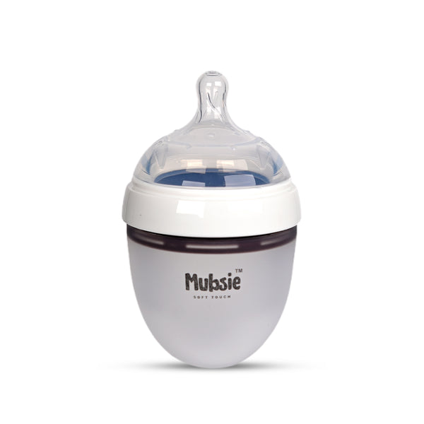 Mubsie™ Silicone Baby Feeding Bottle – BPA-Free, Anti-Colic & Easy to Use - 150ml (Slow flow)