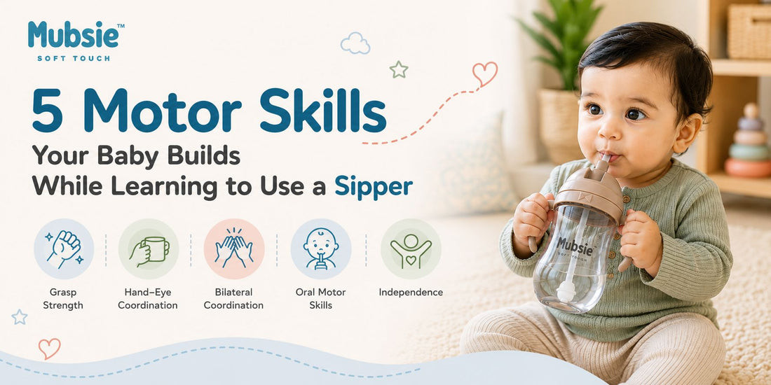 5 Motor Skills Your Baby Builds While Learning to Use a Sipper
