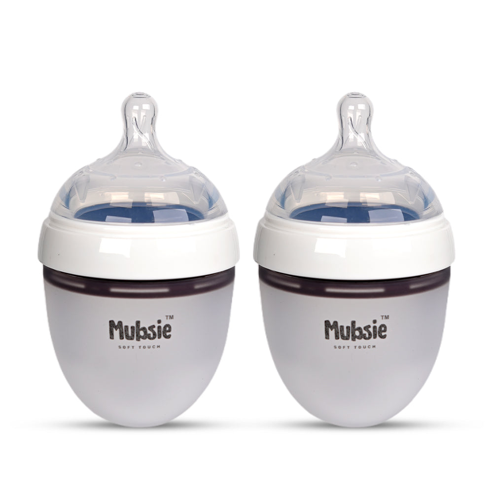 Newborn Silicone Baby Bottle (150ml) – Twin Pack