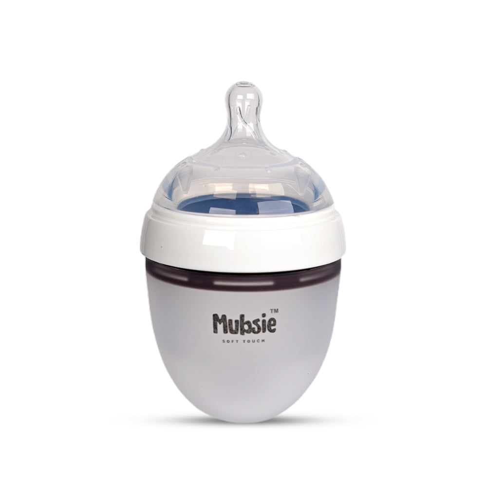 Mubsie Silicone Newborn Baby Bottle – Extra Slow Flow Nipple Set