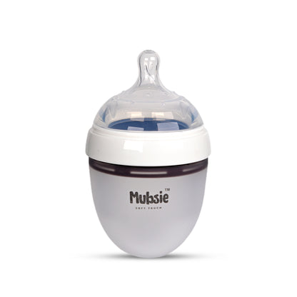 Mubsie Silicone Newborn Baby Bottle – Extra Slow Flow Nipple Set