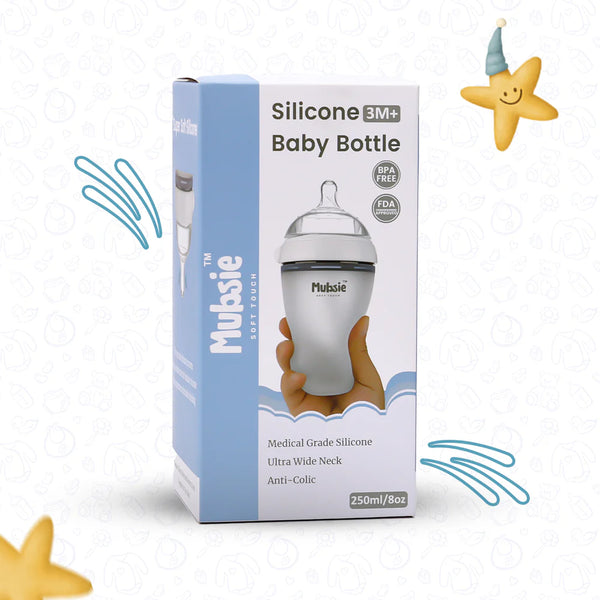 Mubsie™ Silicone Baby Feeding Bottle - 250ml - Alternate View