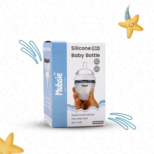 Mubsie™ Silicone Baby Feeding Bottle - 150ml - Alternate View